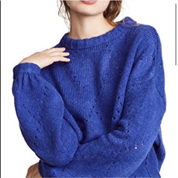 Rare Color For Love and Lemons FL&L Mia Pointelle Sweater XL - Picture 3 of 16